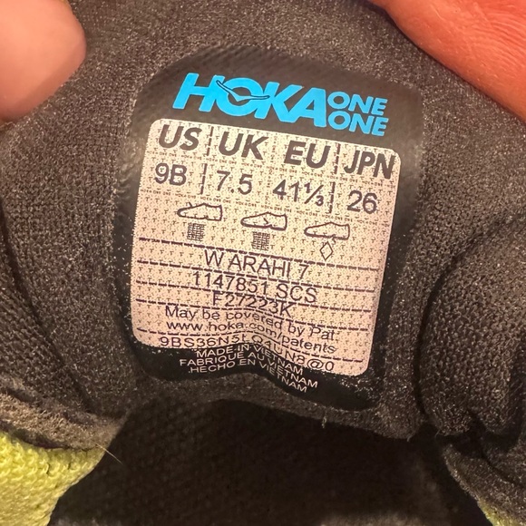 Hoka Vibrant Blue Athletic Sneakers - Picture 8 of 8